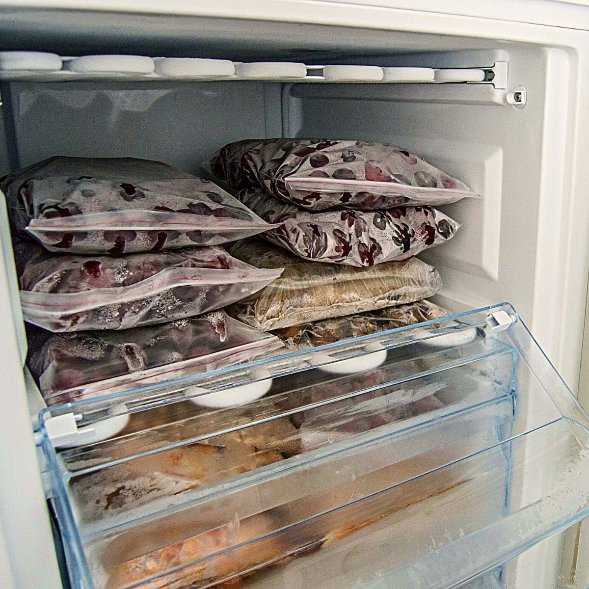 mushrooms in the refrigerator