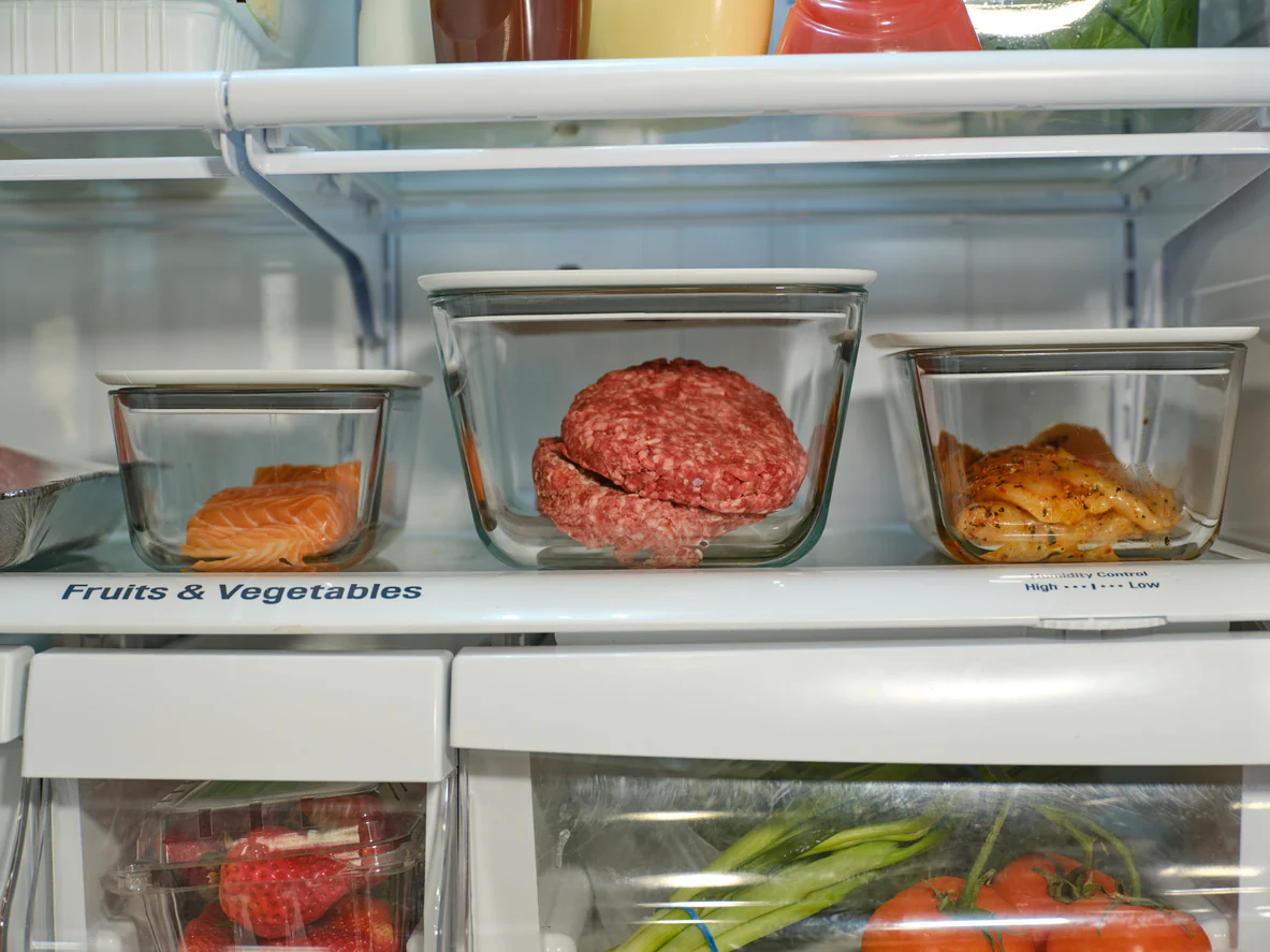 beef in the refrigerator