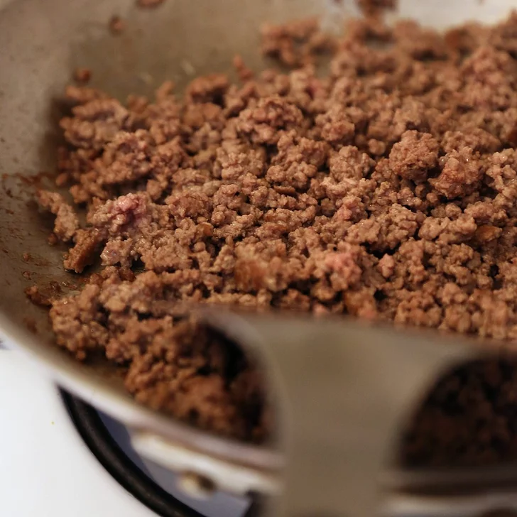 cooked ground beef