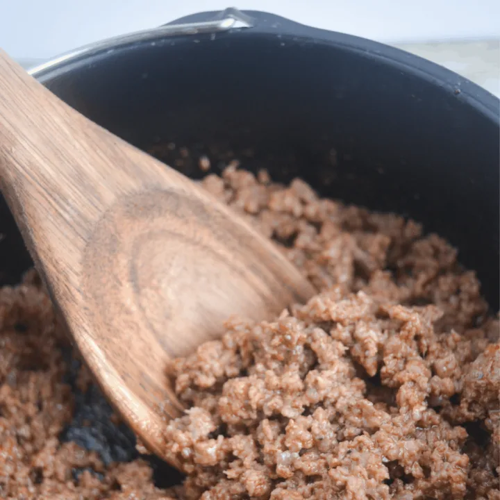 cooked ground beef