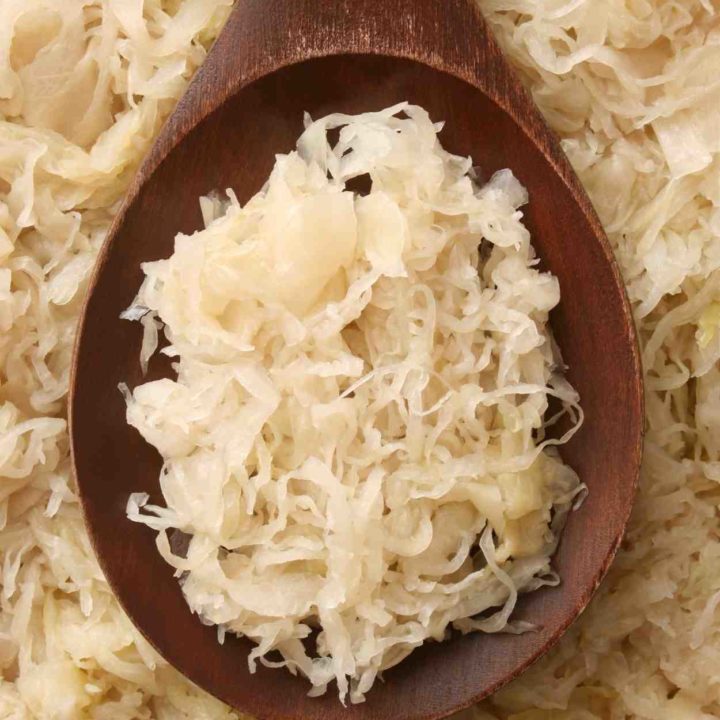 sauerkraut in the refrigerator