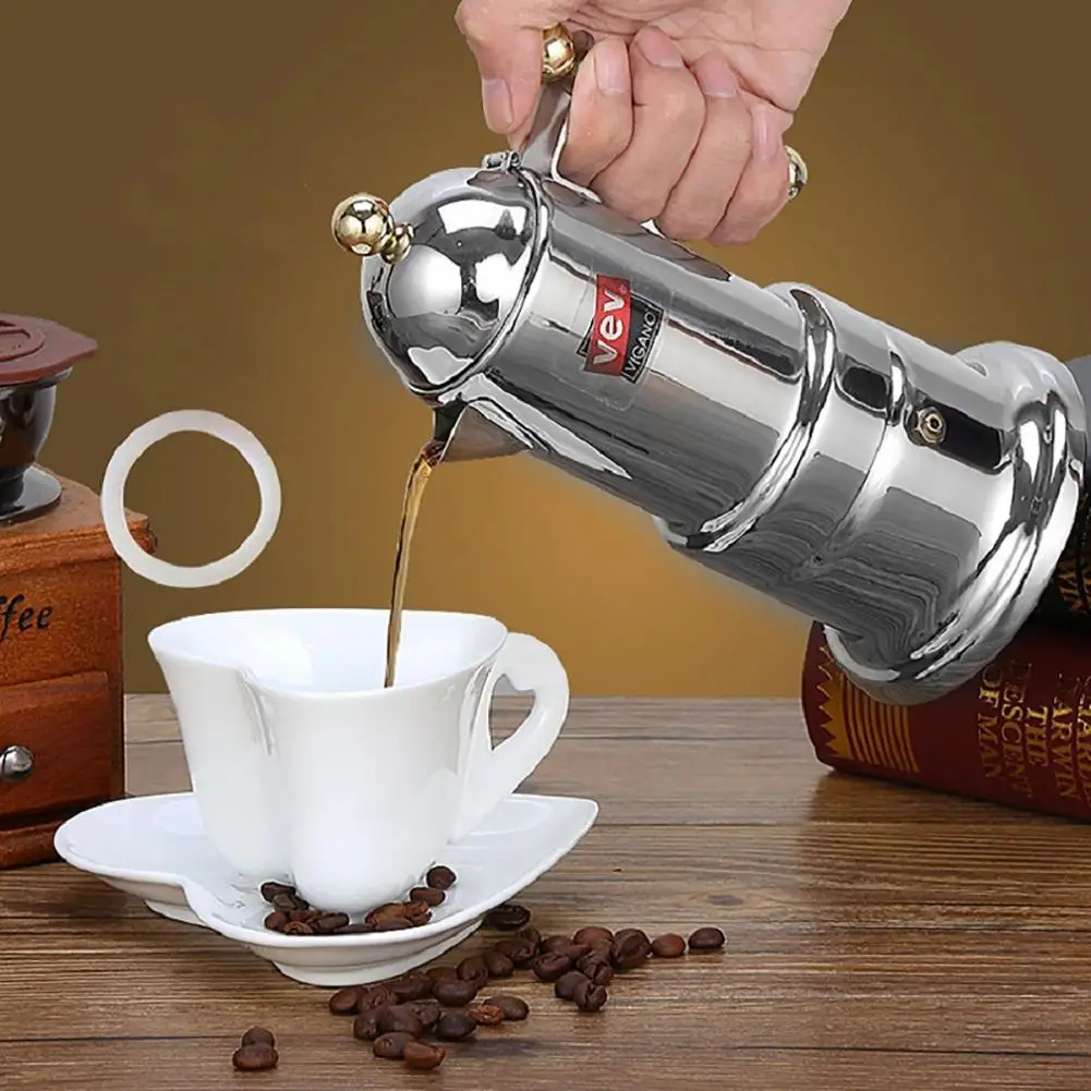 stainless steel espresso maker