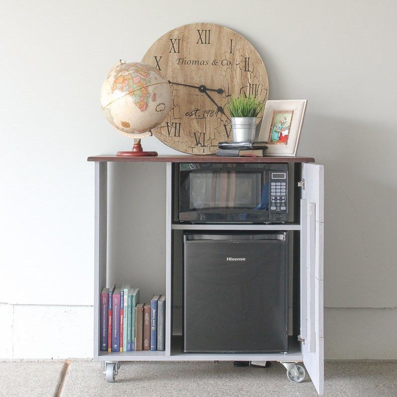 mini fridge cabinet