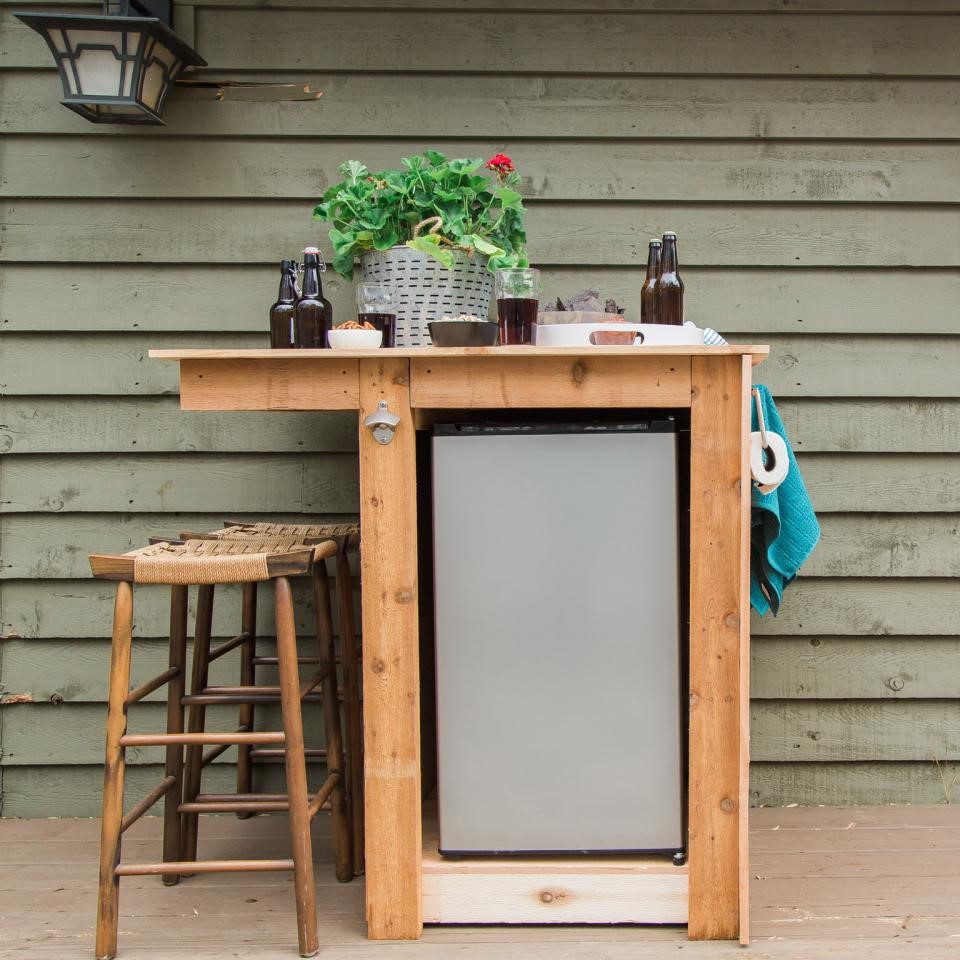 outdoor mini fridge