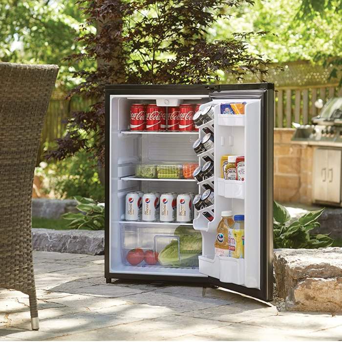 outdoor mini fridge