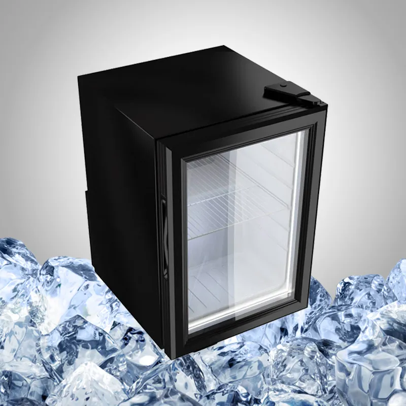 mini fridge glass door