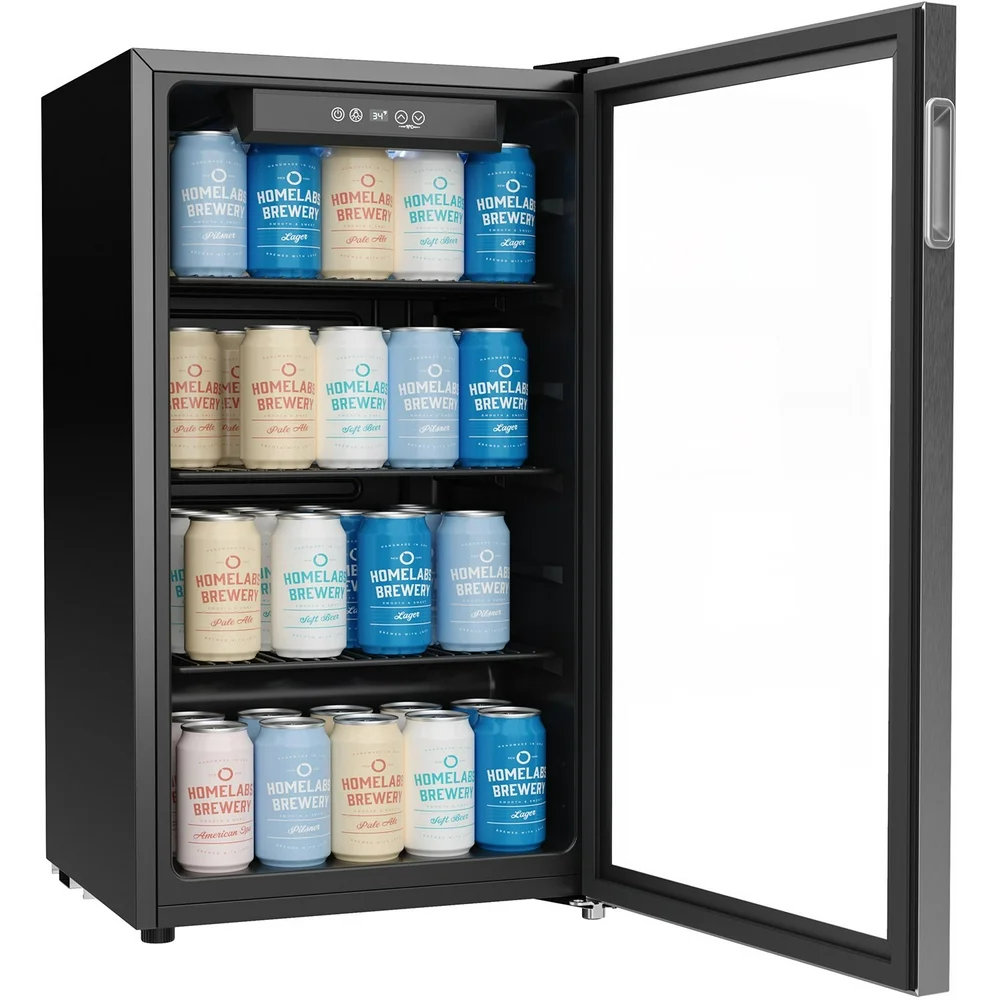 mini fridge glass door