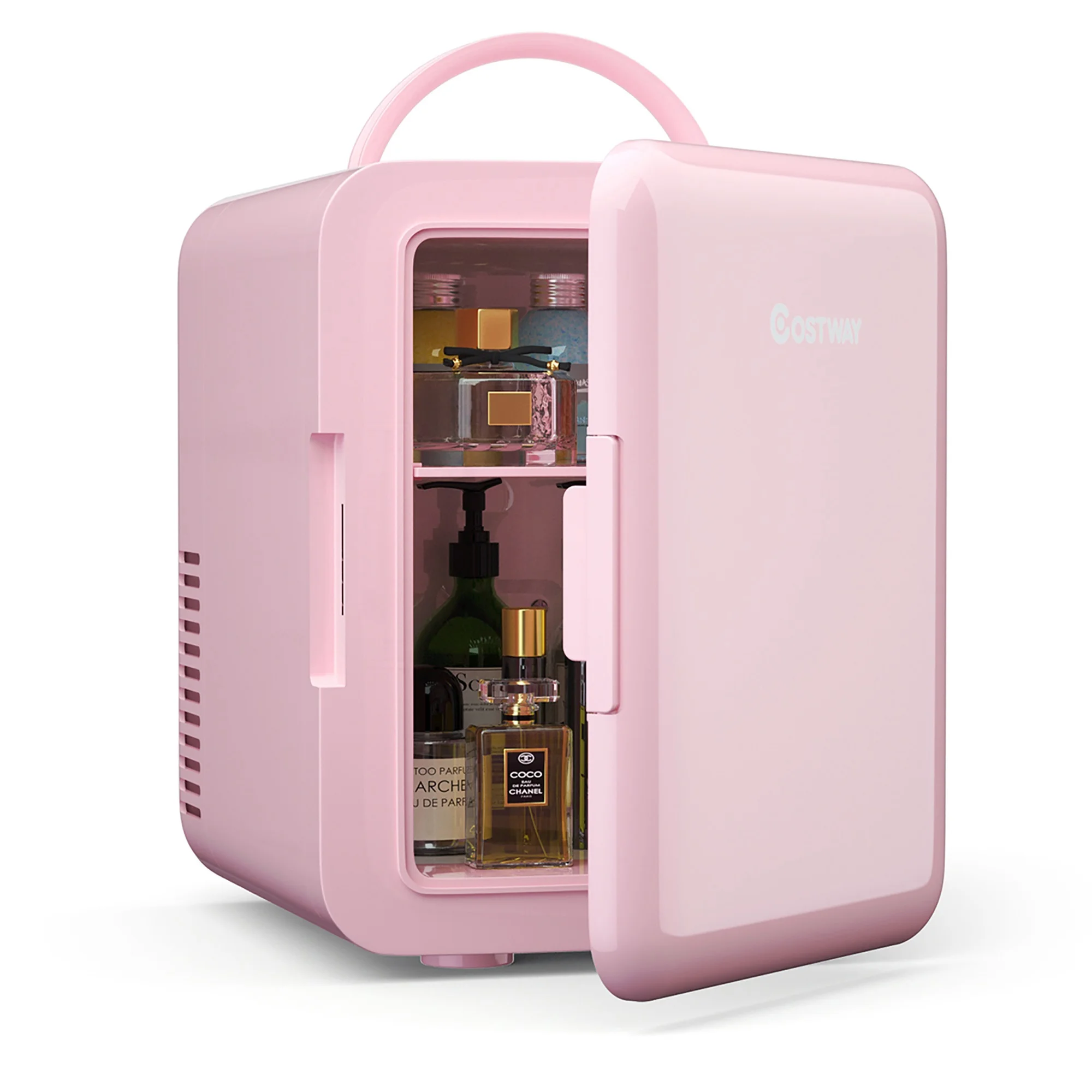 pink mini fridge